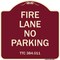 Signmission Texas Fire Lane No Parking Heavy-Gauge Aluminum Architectural Sign, 18" L, 18" H, BU-1818-22825 A-DES-BU-1818-22825 - alternate 1